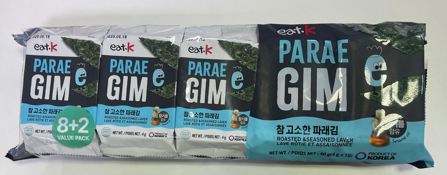 EAT.K ParaeGim Roasted Seaweed 4g*10ea