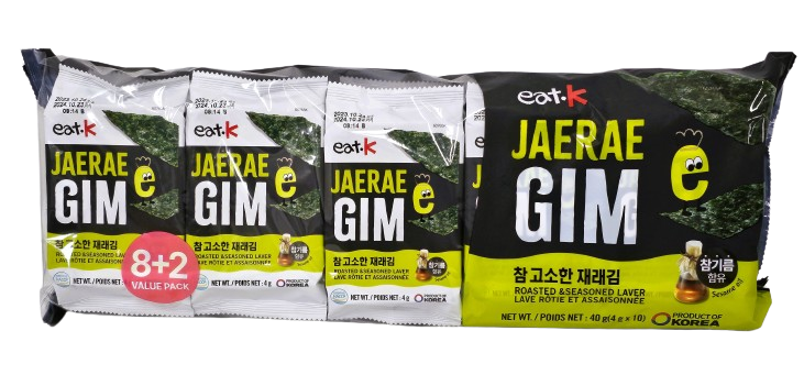 EAT.K JaraeGim Roasted Seaweed 4g*10ea