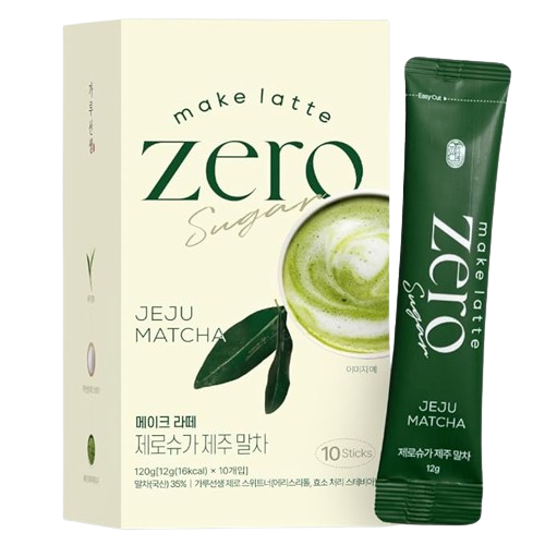 JEJU MATCHA ZERO SUGAR MAKE LATTE (10 sticks)