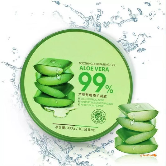 (LIFUSHA) 300ml Aloe Vera Gel 98% Natural Face Creams Moisturizer Acne