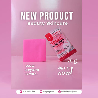Snail body white collagen soap
