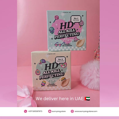 HD all kill perfecting airy powder & cushion No. 1 soft sand