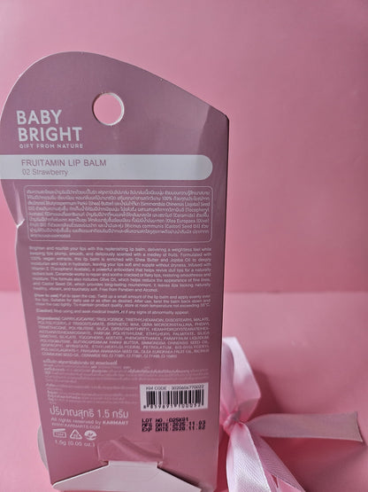 BB Fruitamin lip balm                          1.5g                                               02 strawberry