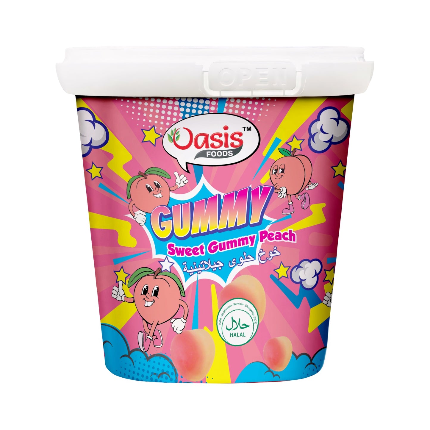 SWEET GUMMY PEACH 160 G