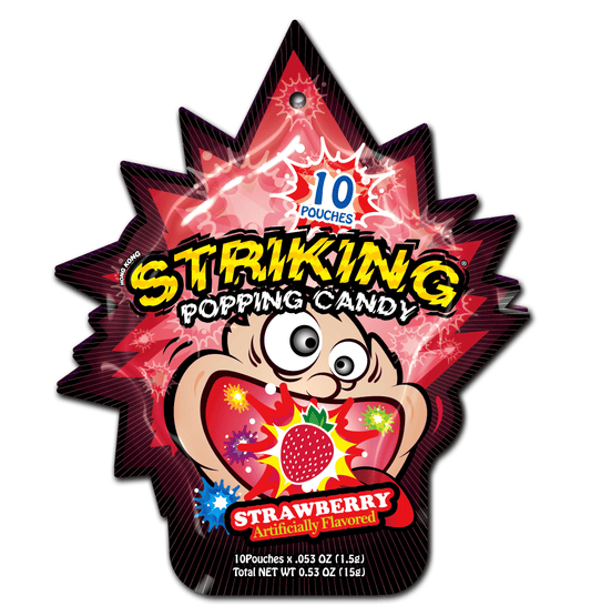 POPPING CANDY 15 G STRAWBERRY