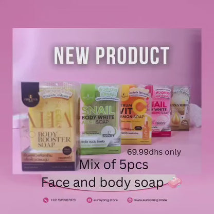 Face and body soap                             Mix of 5pc