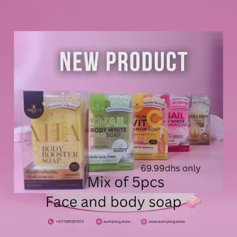 Face and body soap                             Mix of 5pc