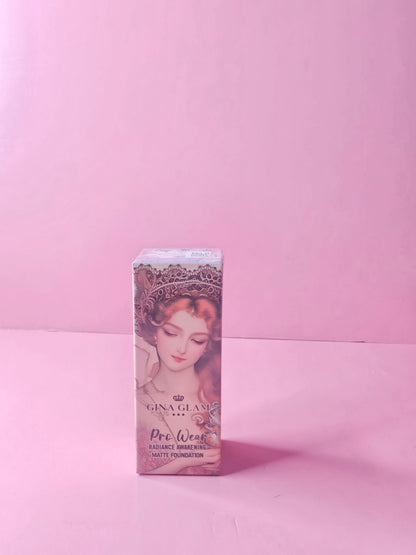 Gina Glam Matte Foundation NO.01 ivory white