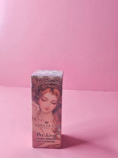 Gina Glam Matte Foundation NO.01 ivory white