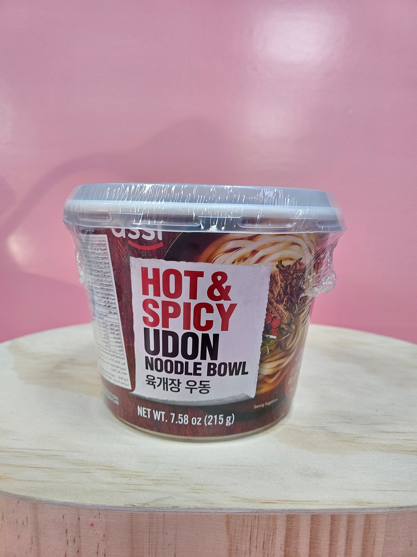Assi Hot and Spicy Udon Noodle Bowl (215g)
